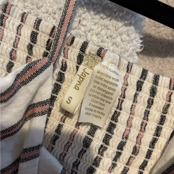 Japna Textured Striped Midi Dress, 100% cotton, boho summer, Size Small - Picture 5 of 5